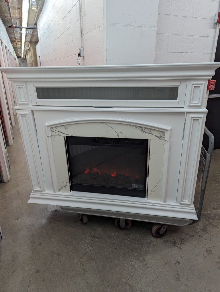 Broyhill White Fireplace Heater