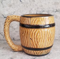 Vintage Barrel Mugs - made in occupied Japan