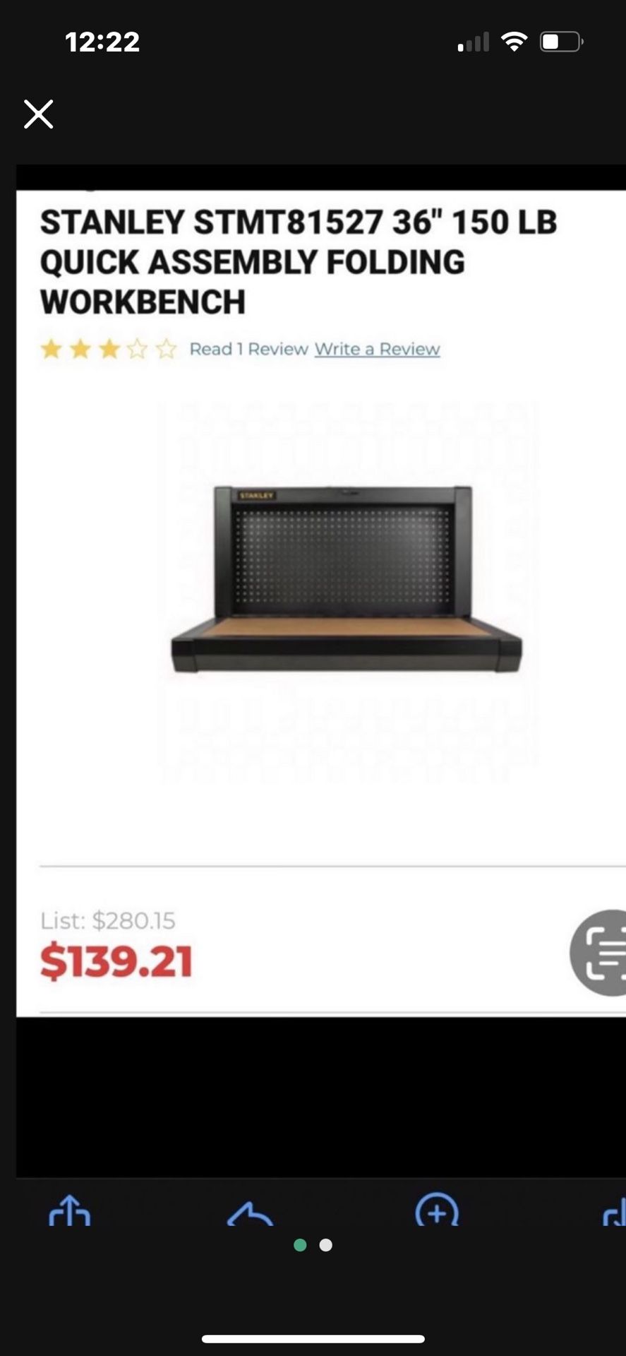 Stanley work bench.. brand new.