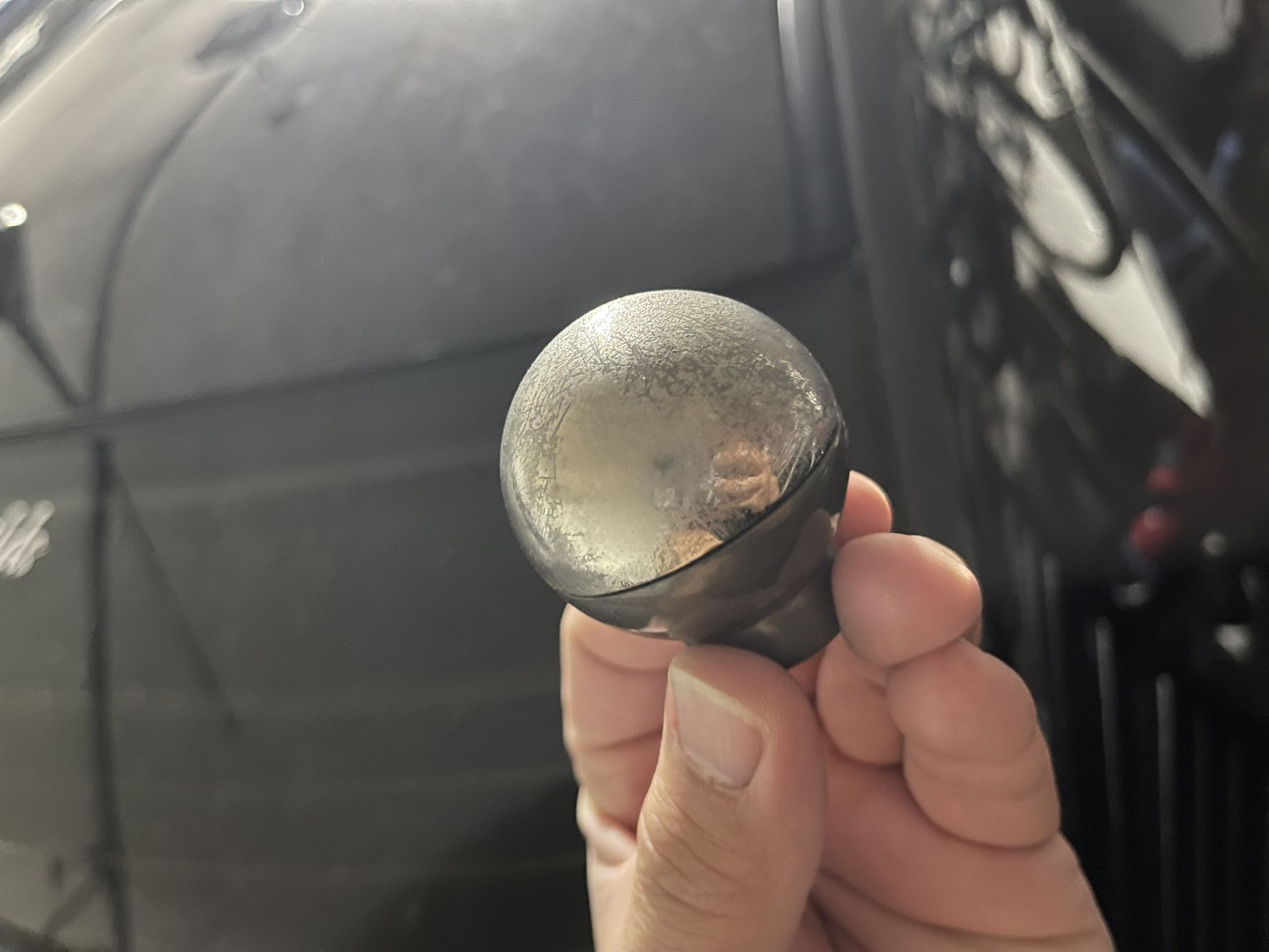 Stock Is300 Shift Knob And A Carbon Fiber Shift Knob Idk What For