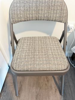 Meco Upholstered Folding Chair set, 4-pack