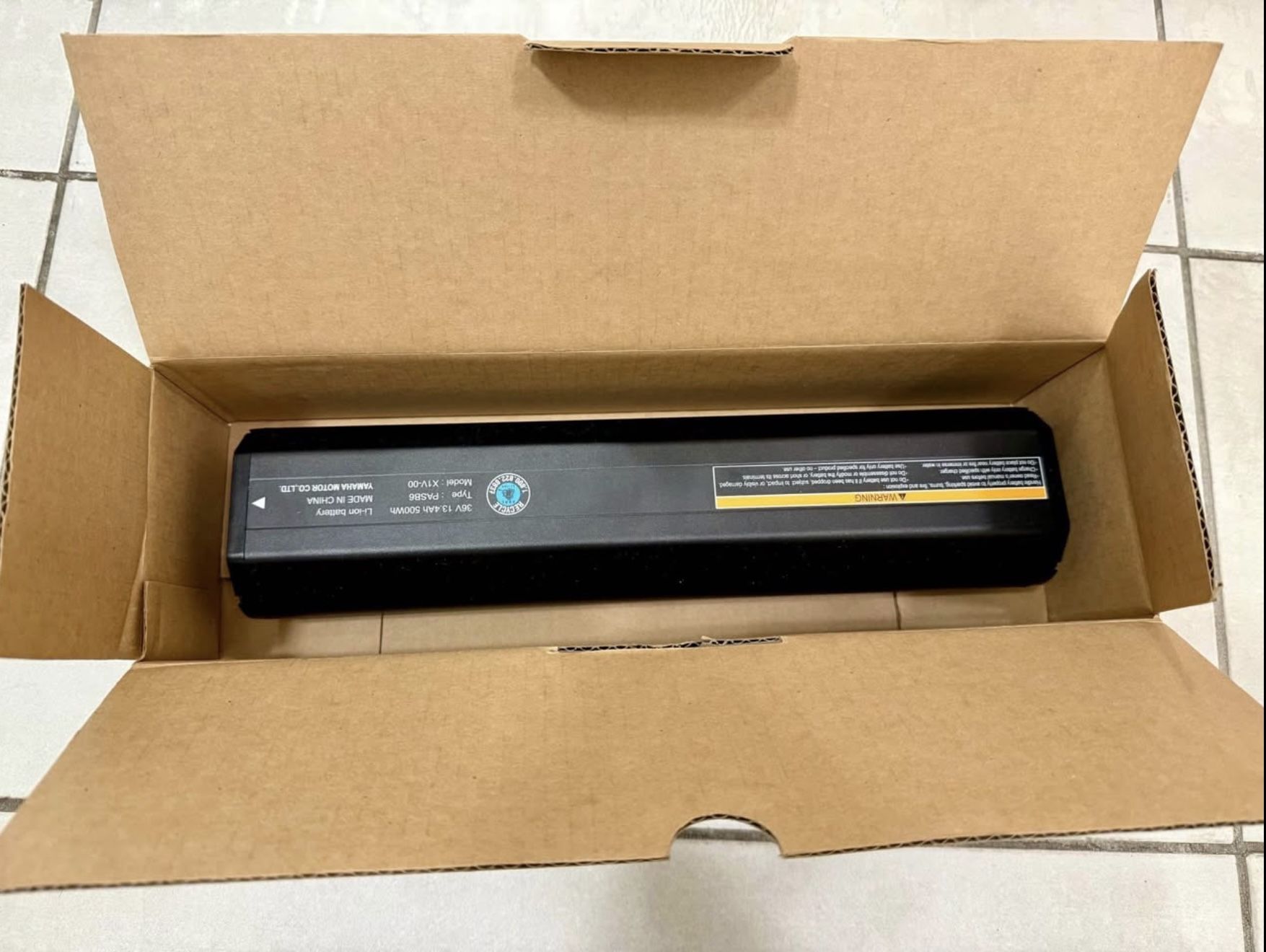 Yamaha PASB6 X1V-00 Brand new battery 500wh 36V