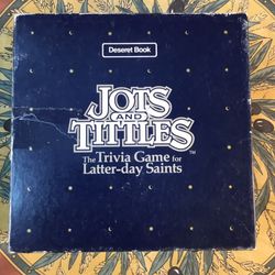 Jots and Tittles The Trivia Game for Latter Day Saints, Vintage 80s, Complete
