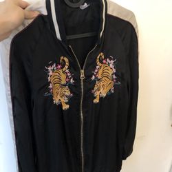 Tiger Silk Bomber Jacket 