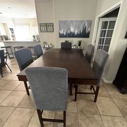 Counter Height Dining Table With 6 Chairs 