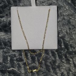 10k 20 inch Figaro Chain