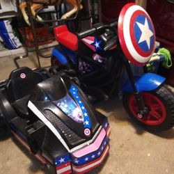 Captain America Motorcycle with sidecar 