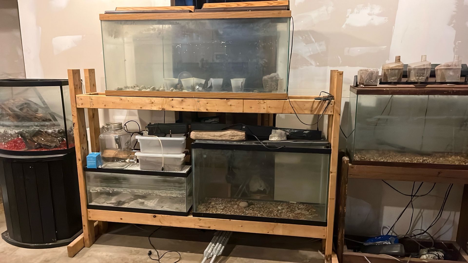 5 Fish Tanks And Stands