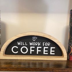 Starbucks cups and sign