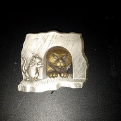 Cat And Mouse Brooch