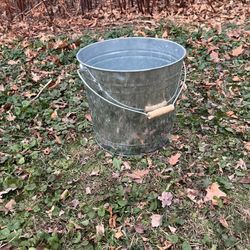 galvanized metal bucket