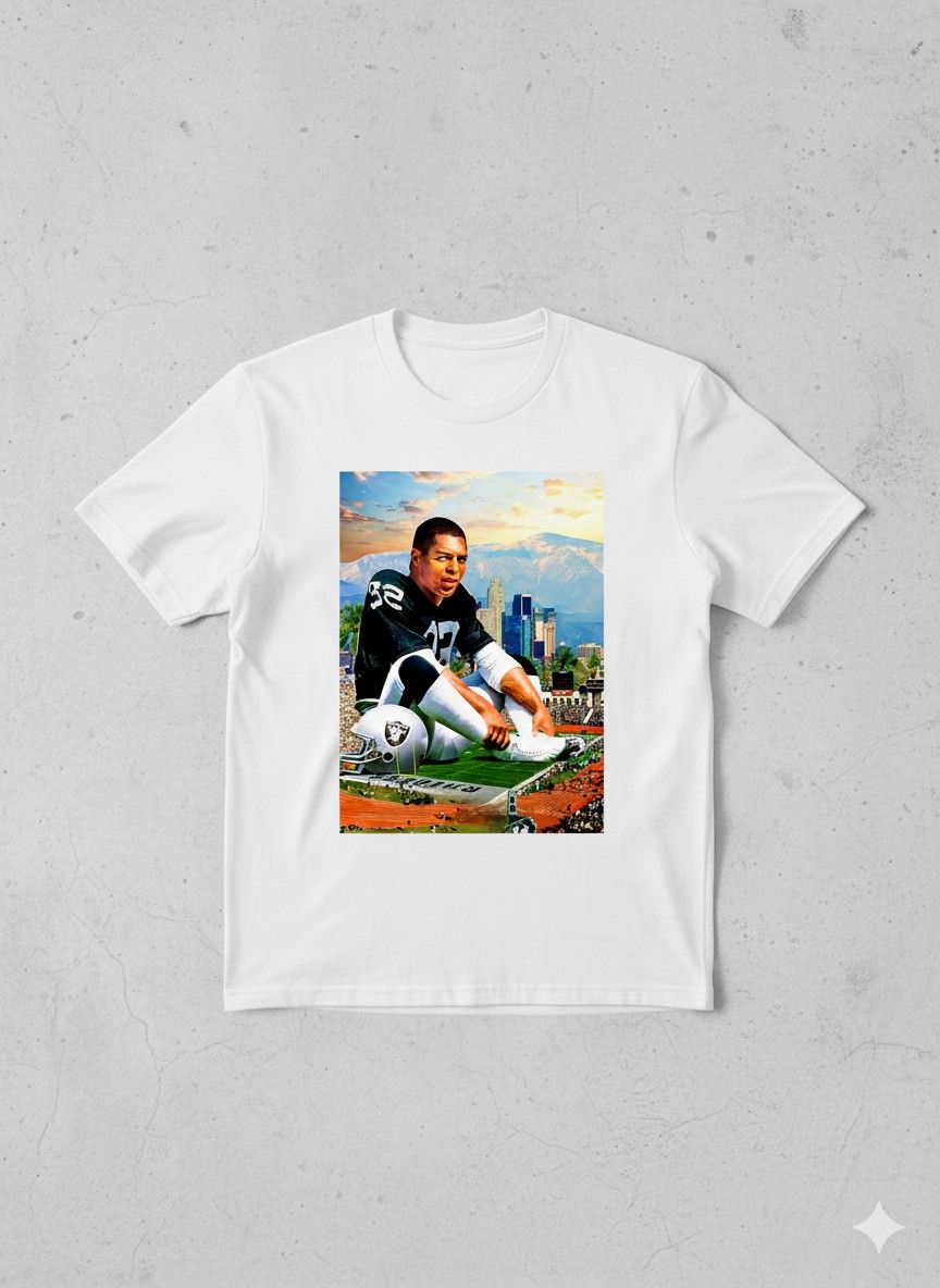 Raiders Legend #32 Marcus Allen Cityscape Tee