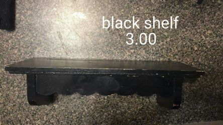 Black wall shelf