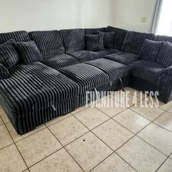 New Black Couch 