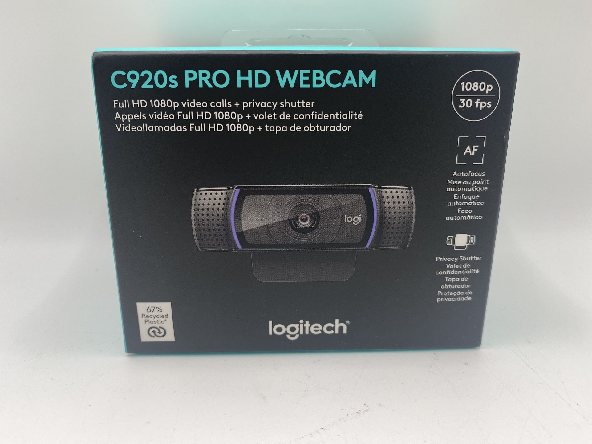 WEBCAM FULL HD 1080p PRIVACY BLACK LOGITECH PRO HD