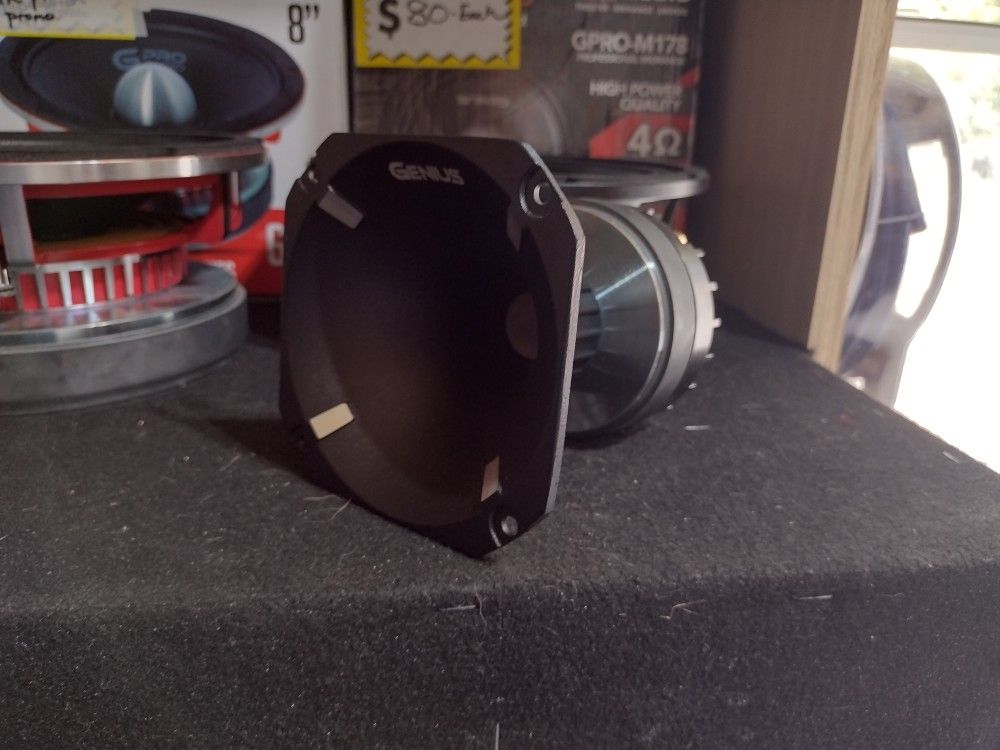 New Genius Audio 150w max Driver + Aluminum Twist On Lens $40 Each