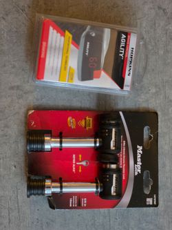 2 Reciever hitch locks and 1 trailer brake control.
