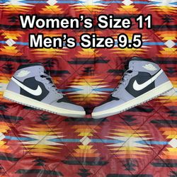 Nike Air Jordan Retro 1 Mid Cement Grey BQ6472 022 Women’s 11 Men’s 9.5 Shoes