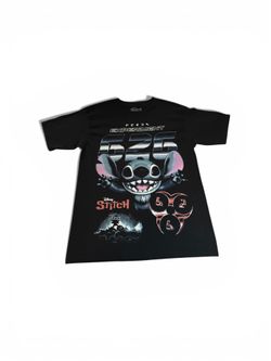 Disney Stitch Black Graphic Tee size Large