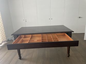 Pottery Barn 8 piece Office Furniture set. Desk, Cabinet, Filing Cabinets Espresso Brown Wood 