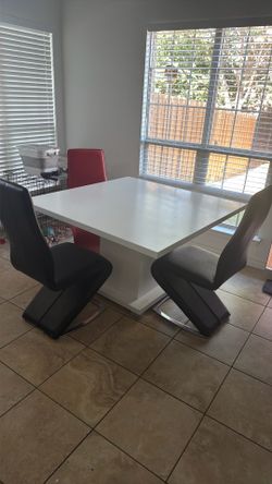 Table and chairs