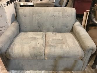 2 seat small cloth couch