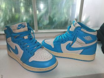 Air Jordan 1 High Top Sneakers Blue White