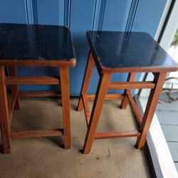 Wooden bar stools