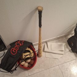 Complete Baseball Training Set – Bat, Glove, Balls, Bases, Pitching Machine & Strike Zone