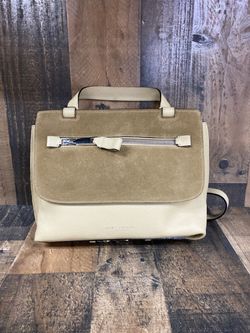 Marc Jacobs Calfskin & Suede Large Waverly 2 way Handbag (154886-1)