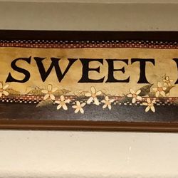 WOOD HOME DECOR - HOME SWEET HOME - NEW