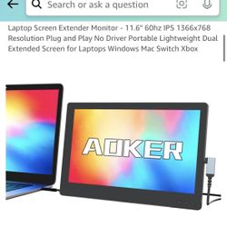 Laptop Screen Extender Monitor - 11.6"