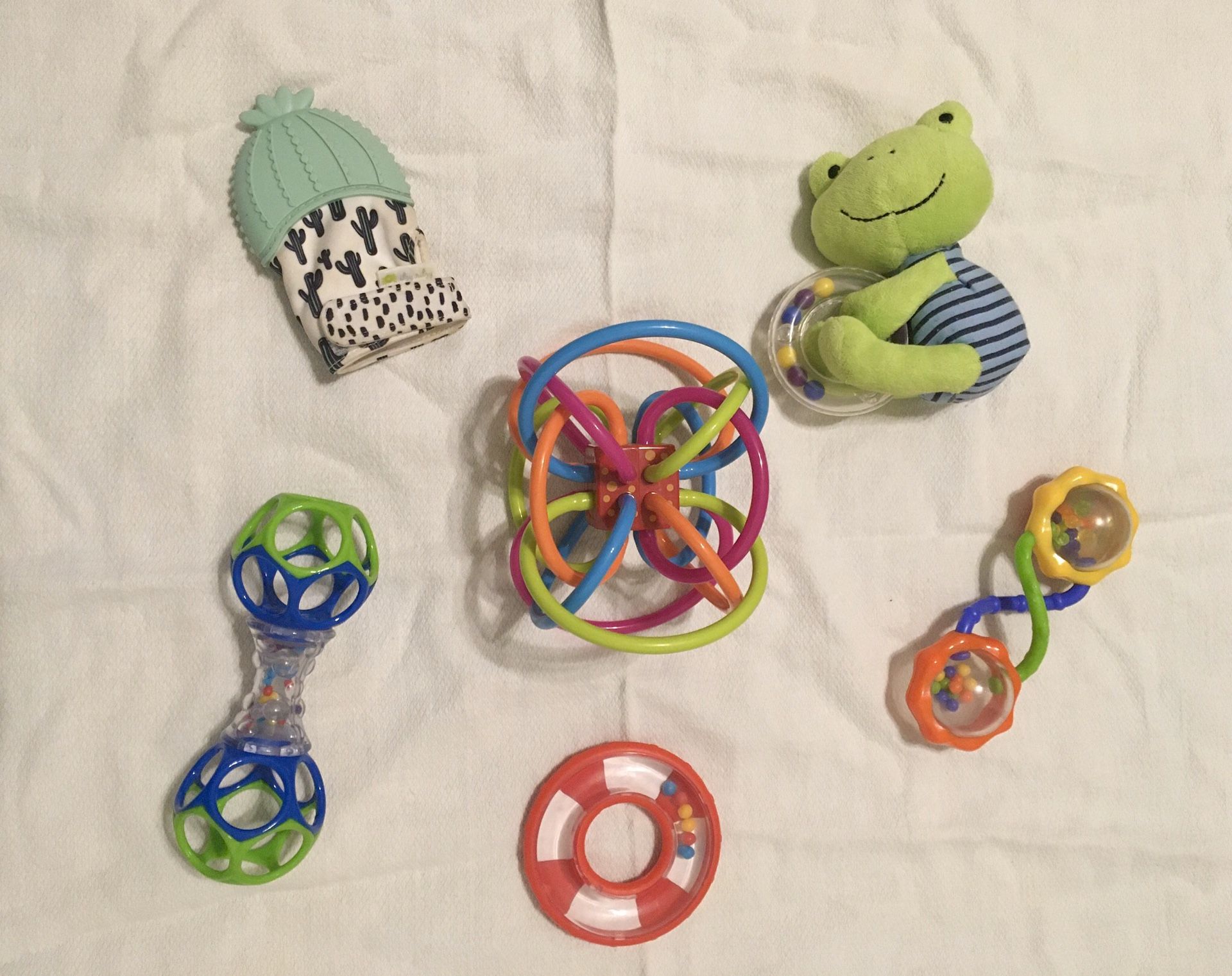 baby rattles and teether bundle