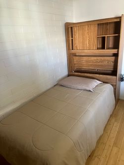 Kids bedroom set with built in storage and desk