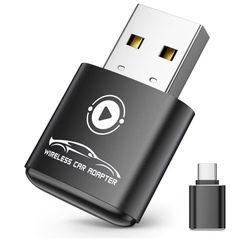 Wireless CarPlay Adapter for Apple iPhone（2026 Upgraded） Mini Design, Converts Factory Wired to Wireless Adapter for CarPlay, Plug and Play, Auto Conn