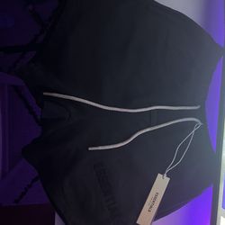 Jet Black Fear Of God Cream Drawstring 