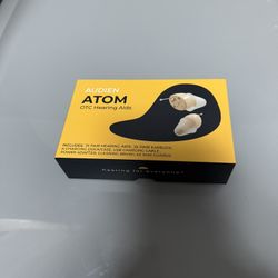 Audien ATOM OTC Hearing Aids – New, Never Used, Original Box