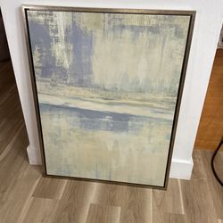 Blue Abstract Canvas Art