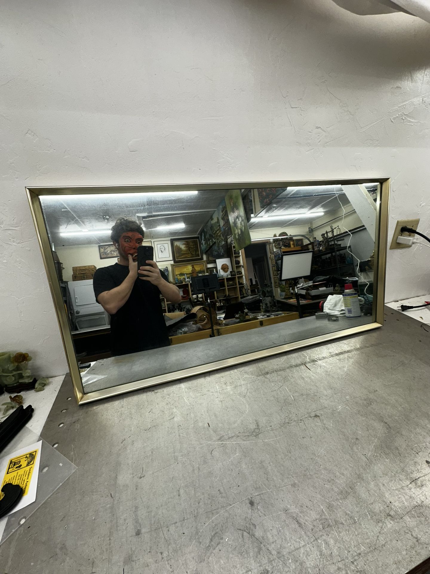 MCM Mid Century Modern 1954 Donneley-Kelley Mirror HEAVY USA MADE