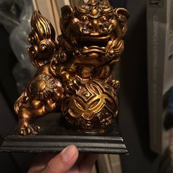 Golden Lion Figure