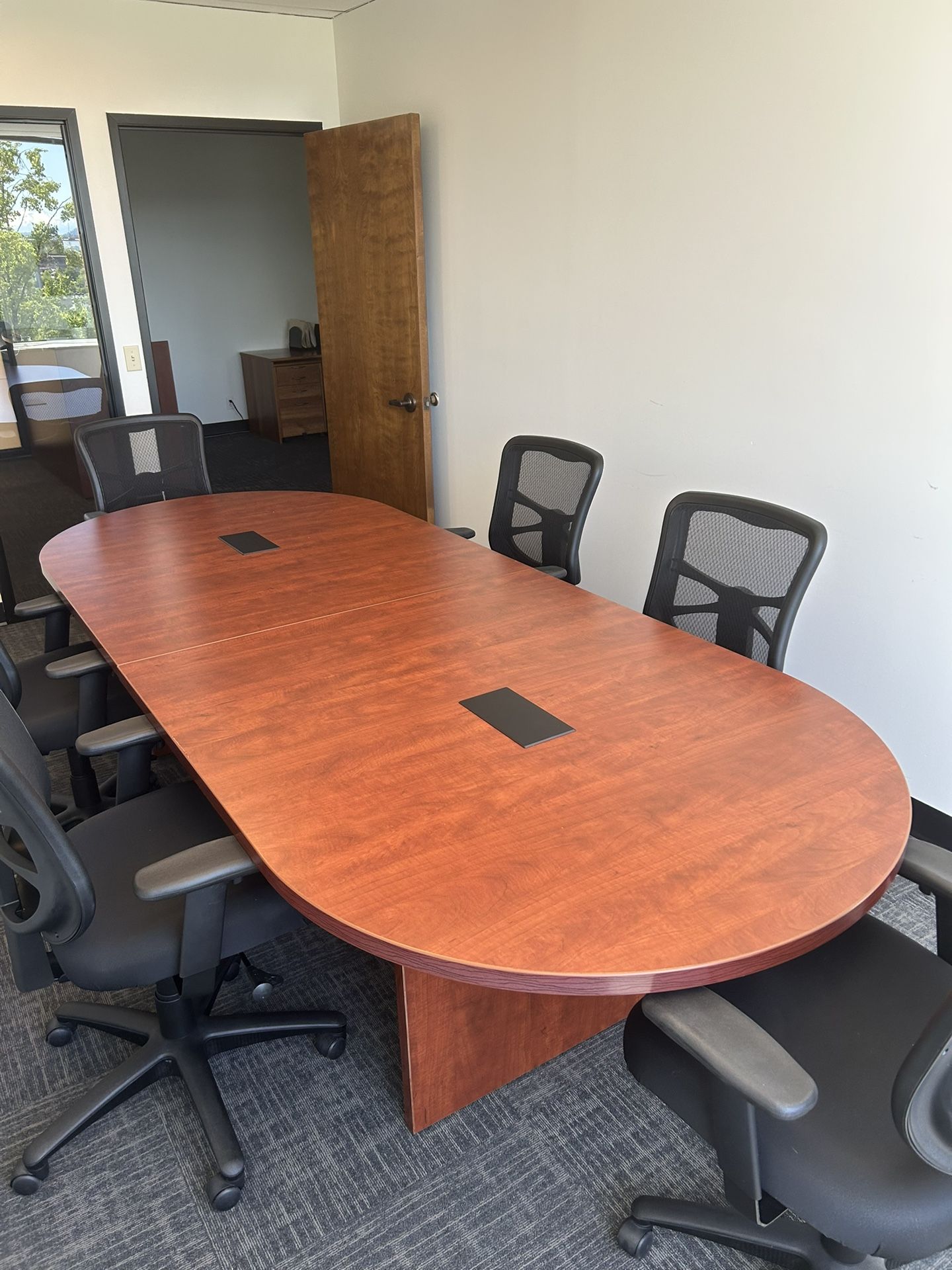 Conference Room Table + 6 Chairs $250