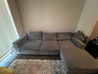 light gray sectional