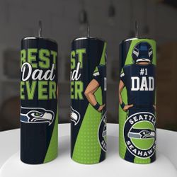 Seattle Seahawks Football Dad Tumbler