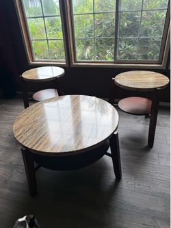3 piece living room table set