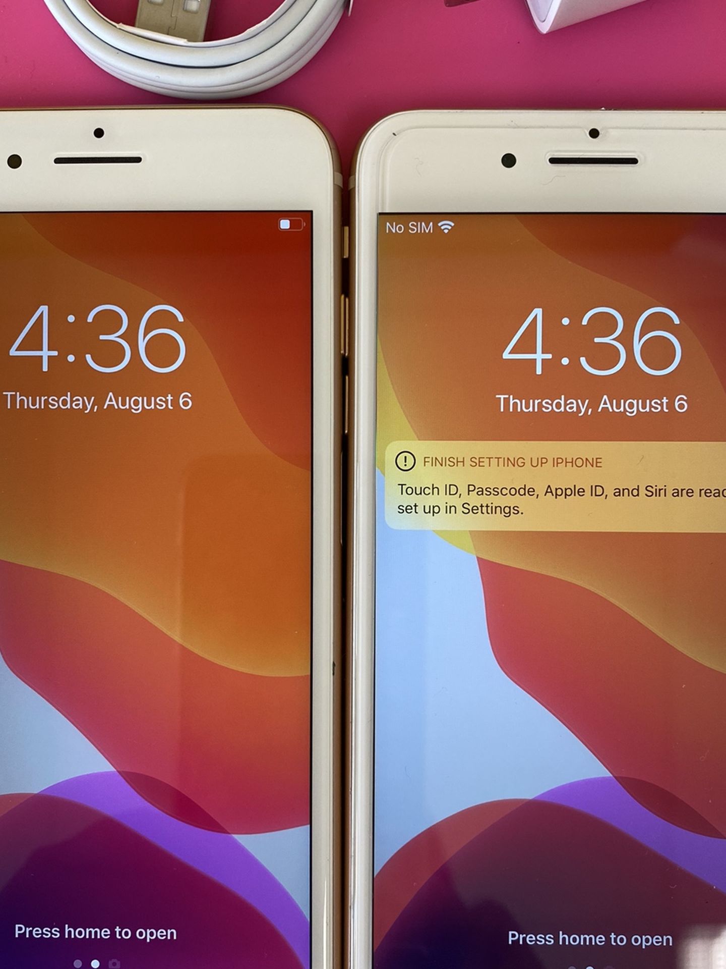 Factory unlocked apple iphone 8 plus 64 gb , store warranty $320 each