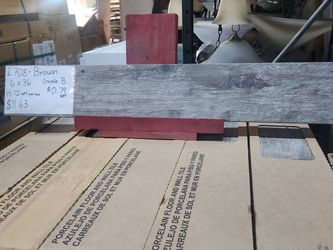 Tile wood look grade B I708 6x36 14.72sqft /box $.79 sf Box$11.63 45 boxes left