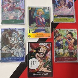 One Piece Card Game – Character Card Lot (6 Cards)