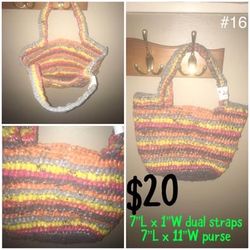 Multicolored Crocheted Purse #16