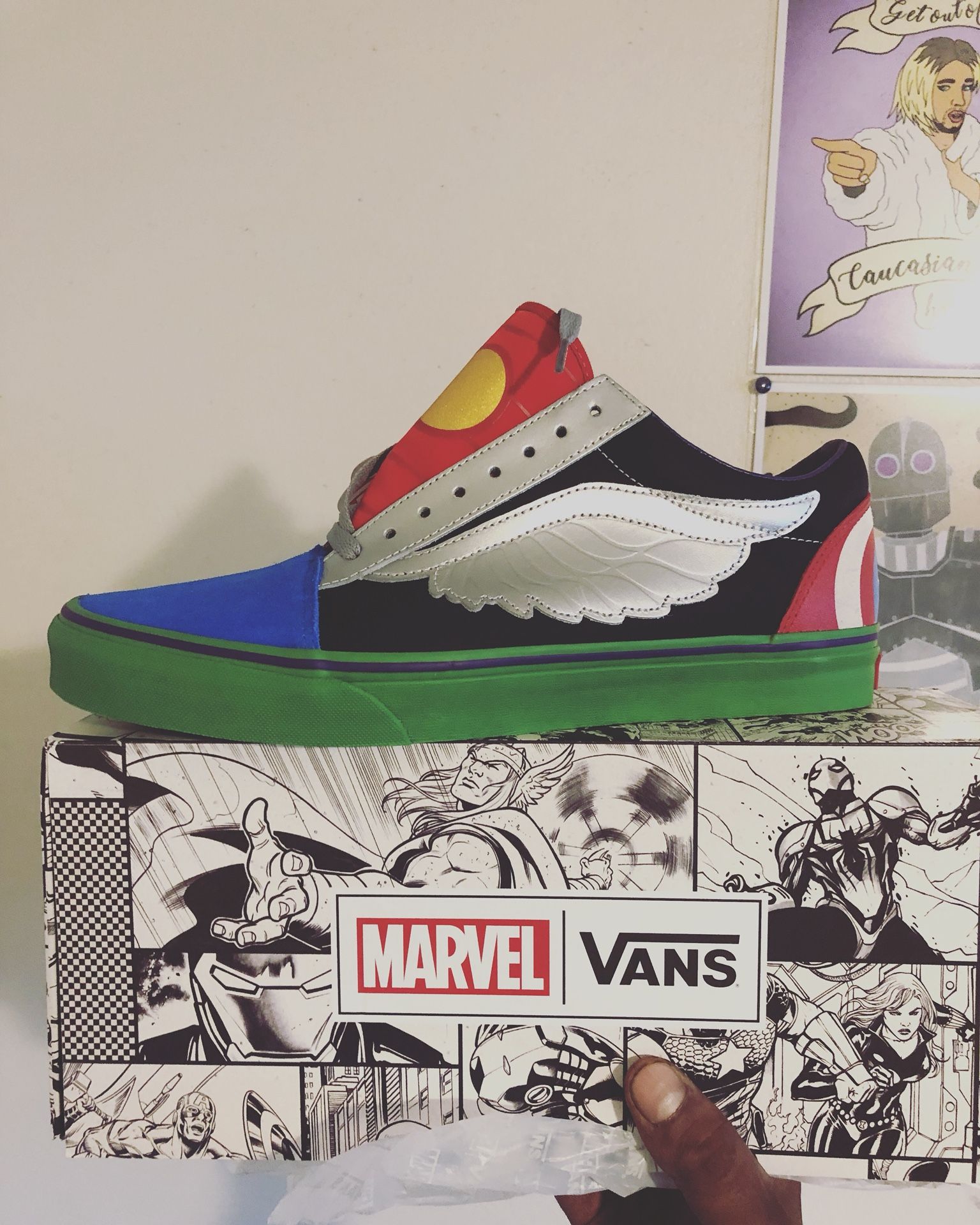 Size 12 vans marvel