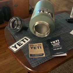 YETI rambler, green 64 ounce